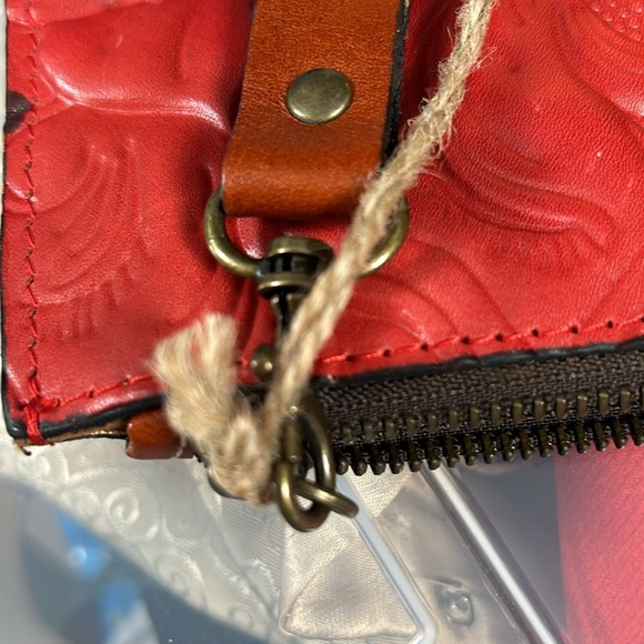 PATRICIA NASH Italian leather St Croce Leather Wristlet/Wallet-Tooled Florence - Picture 10 of 10